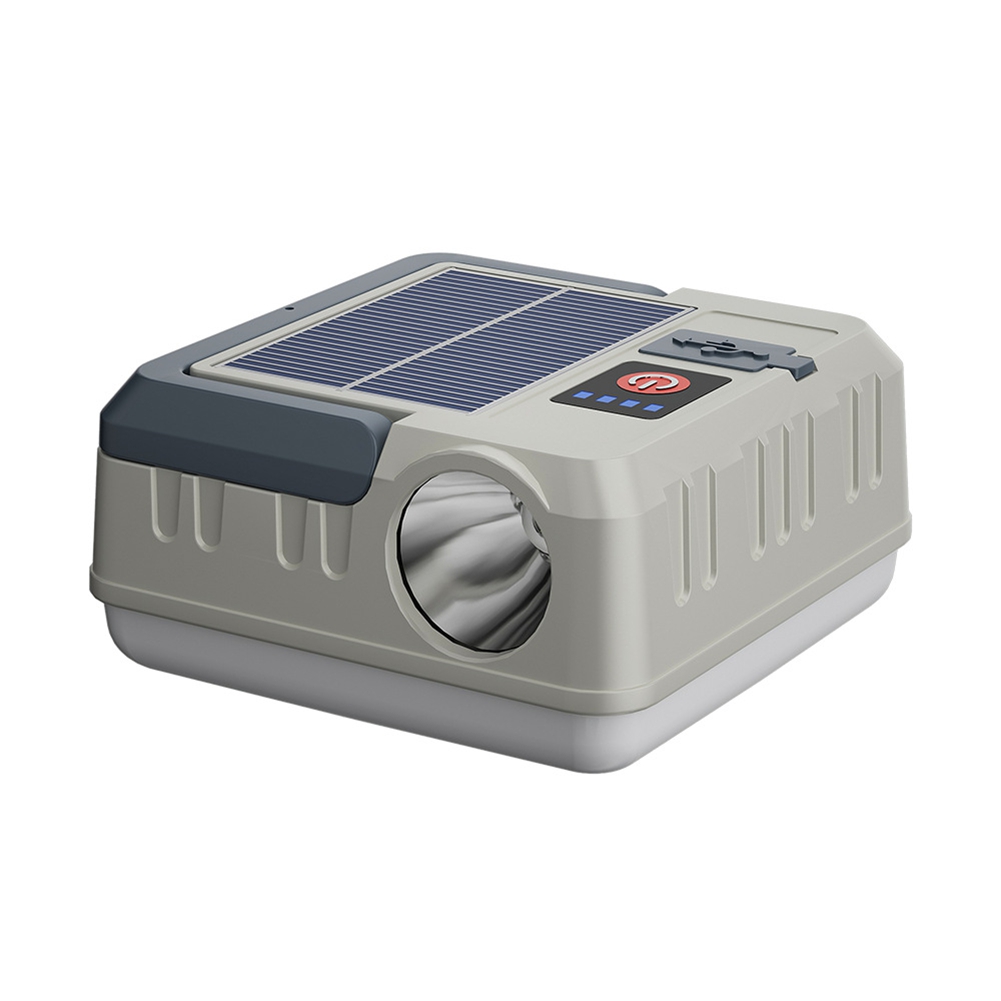 Camping Solar Lantern - 新しいポータブルソーラーキャンプライト多機能キャンプ場ランタン防水懐中電灯電源銀行機能