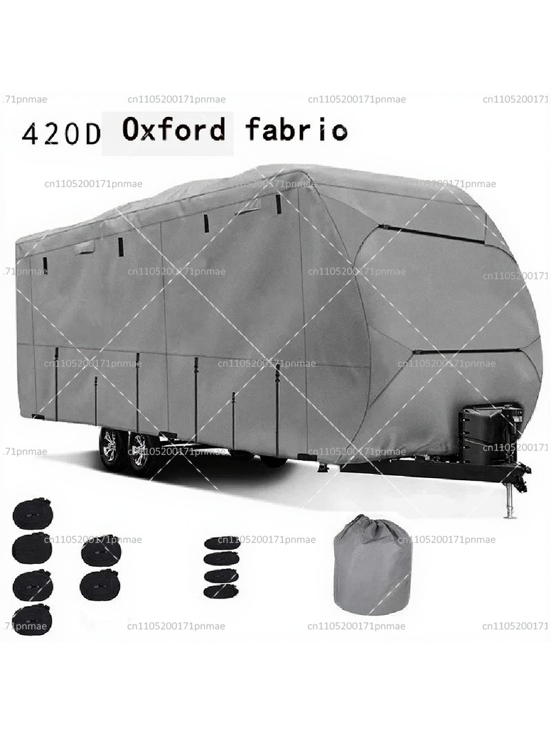 Outdoor Camping Wallpaper - 防水オックスフォード生地RVカバー、屋外キャンプ用、トレーラーカバー、サンルーフとコンバーチブルハードトップに適合