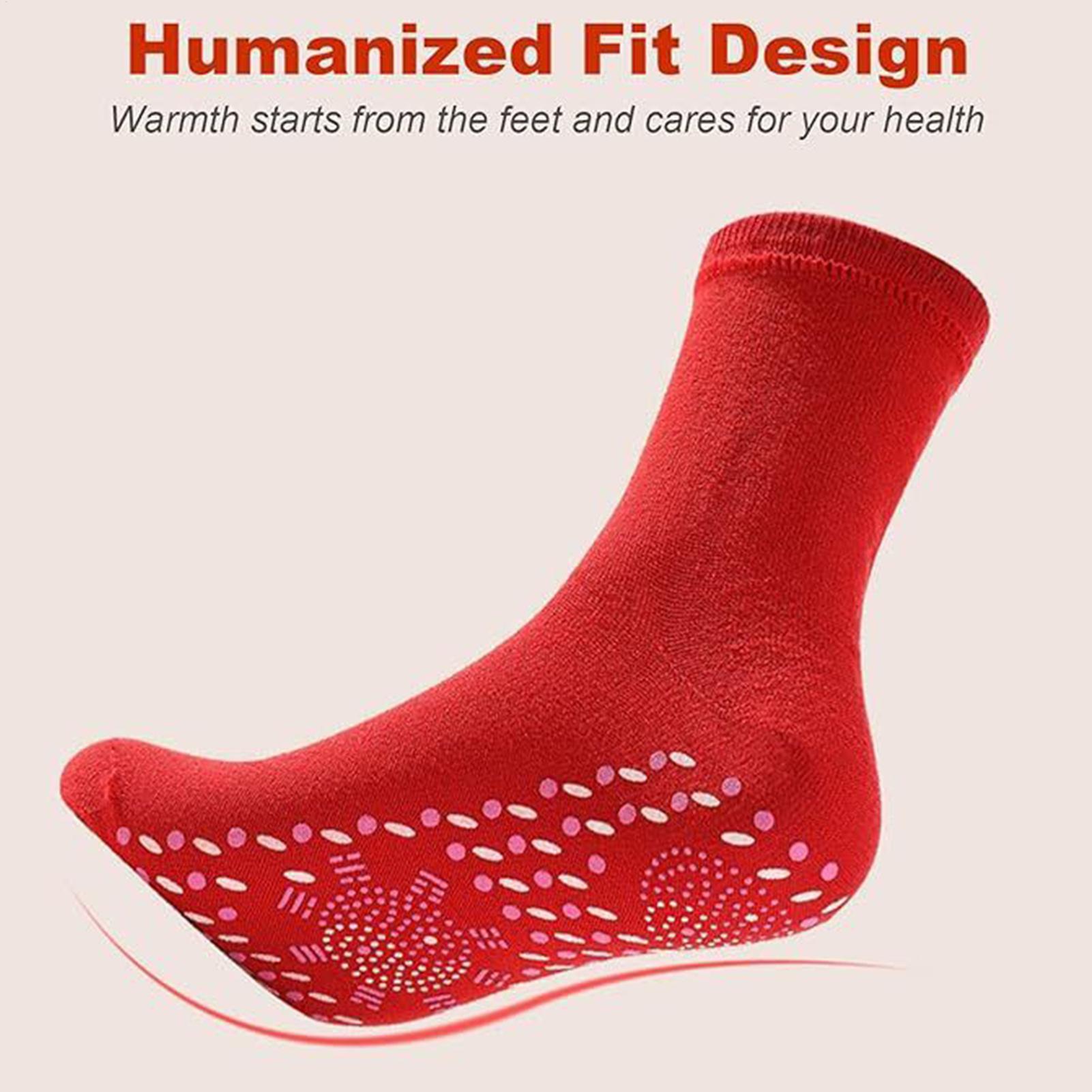 Outdoor Camping Slippers - 男性用加熱靴下痩身冬フットウォーマー自己発熱サーマルソックス屋外作業スケートスキー釣りキャンプ用