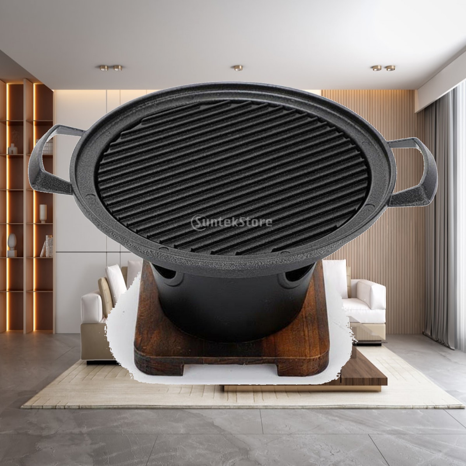 Outdoor Camping Bbq - アウトドアグリル ミニ卓上BBQ 電気ノンスティックパン 韓国風グリル カップル向け ポータブル