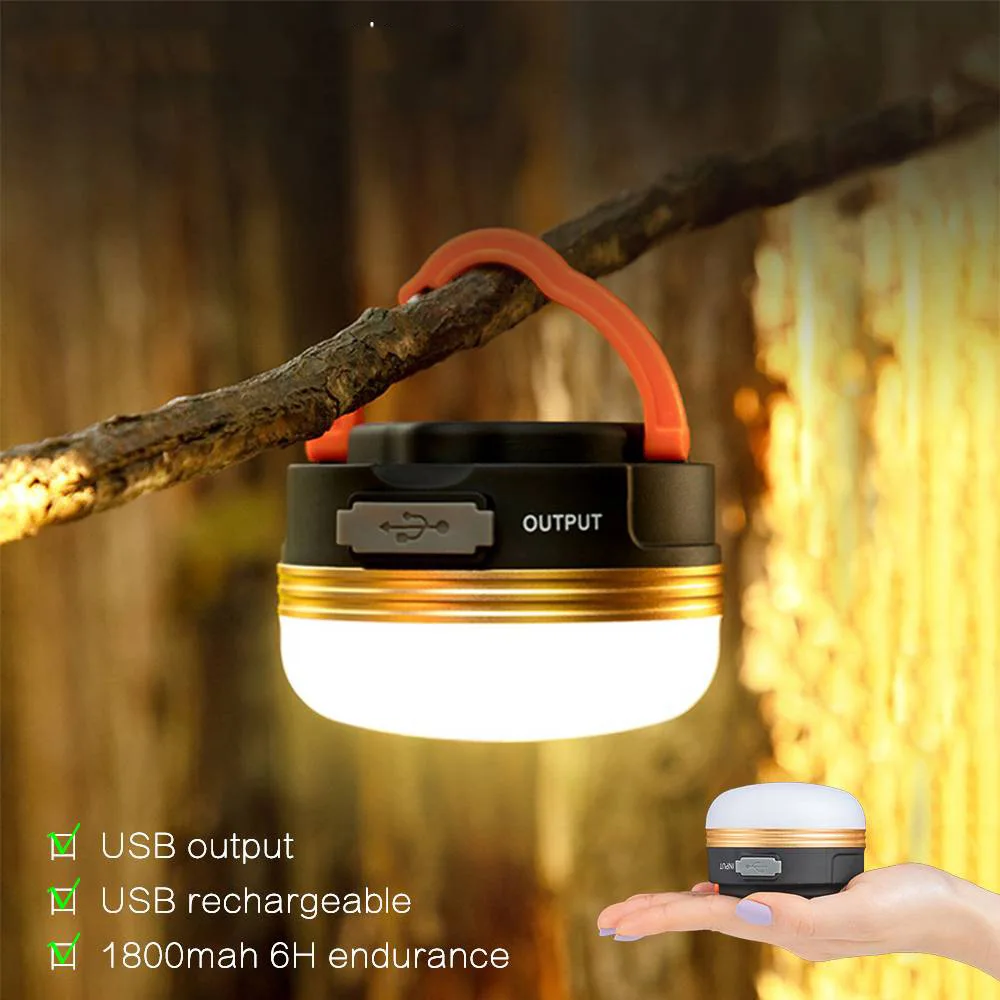 Camping Solar Lantern - USB充電式LEDキャンプランタン,テントランプ,ポータブル,ワークライト,アウトドア,ハイキング,常夜灯,1800mah