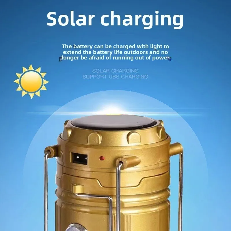 Camping Solar Lantern - 屋外馬ライトキャンプライトソーラー充電 LED キャンプテントライト多機能ストレッチライトリチウム電池寿命