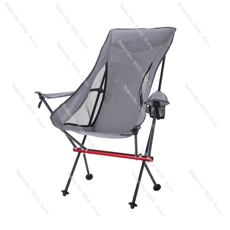 Outdoor Camping Chairs Folding - 超軽量アルミ合金折りたたみキャンプチェアポータブル屋外アームレストシートバーベキューピクニック自動運転旅行ビーチムーン用