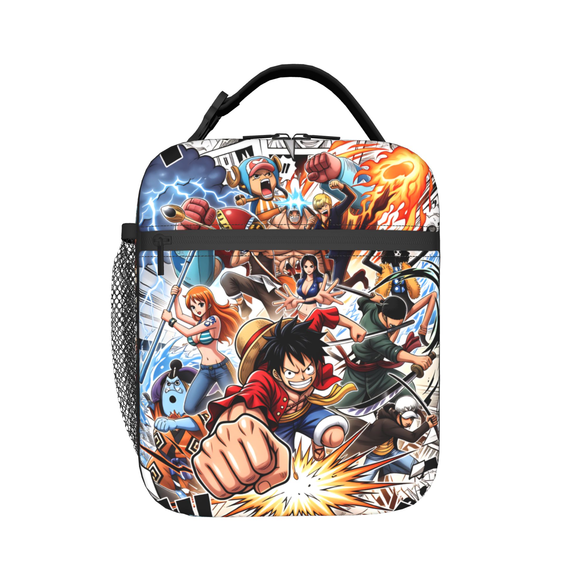 Outdoor Camping Movies - ワンピース ルフィ 断熱ランチバッグ 女性用 再利用可能 アニメ