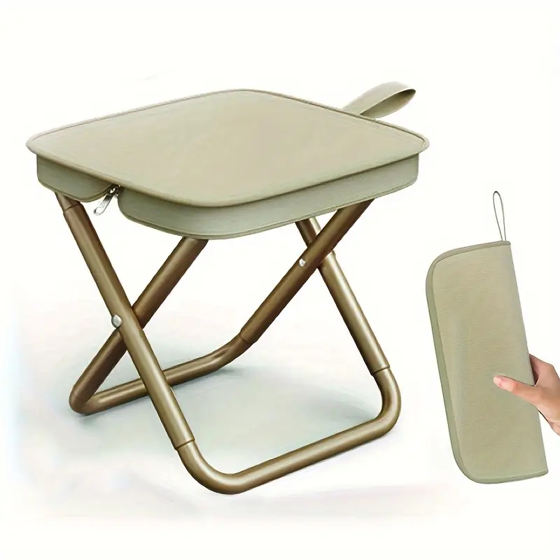 Outdoor Camping Chairs Folding - 屋外折りたたみ筆箱小さなスツールポケットスツールポータブル釣りスツールキャンプ旅行レジャーハンドバッグ椅子