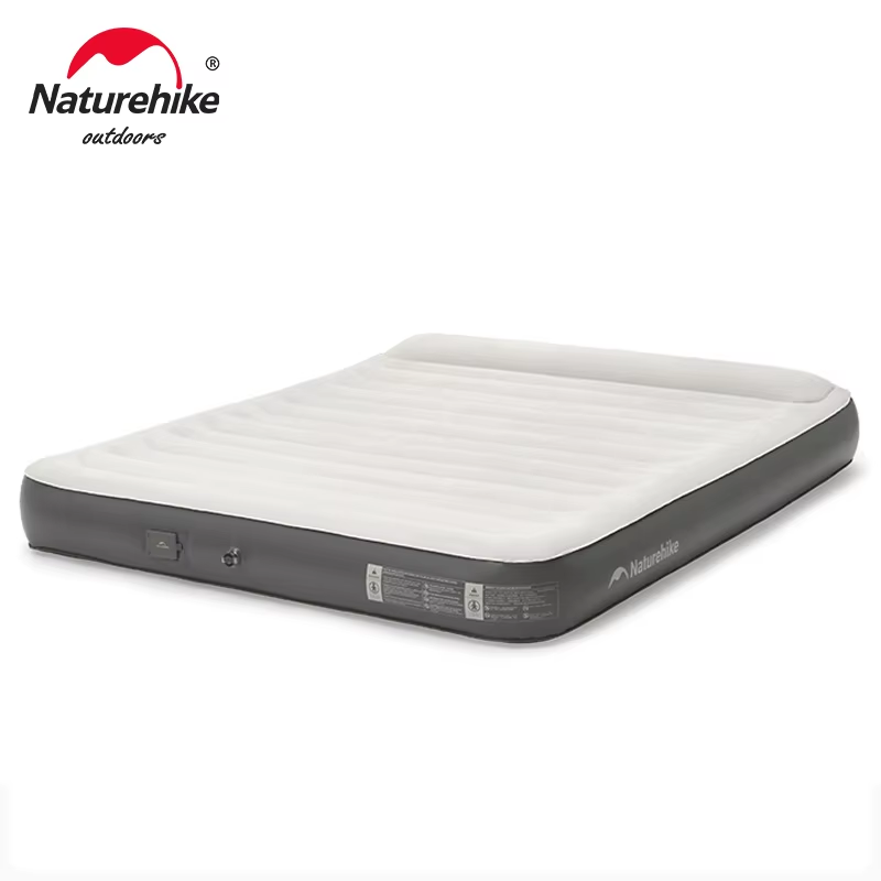 Camp Pillow Compressible - Naturehike-自己膨張式キャンプマットレス,統合ポンプ付きキャンプエアマット,枕付きスリーピングマット,家庭用,2〜3人用テント