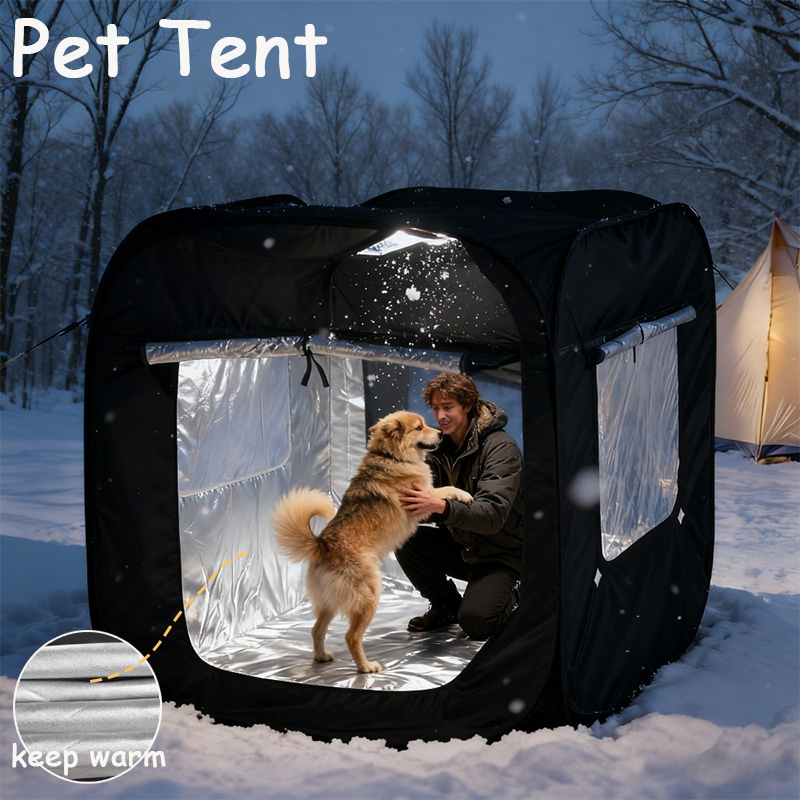 Outdoor Camping Dog Fence - 2026年 防風 新型 折りたたみ式 多機能 特大