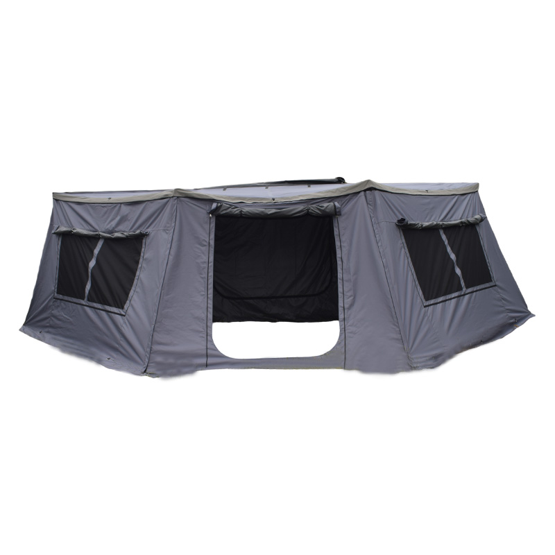 Outdoor Camping Awning - 車用オーニング 180度展開、4x4ルーフサイドオーニング（側壁付き）、SUV・トラック・キャンプ用防水サンシェード、アウトドア、XLサイズ