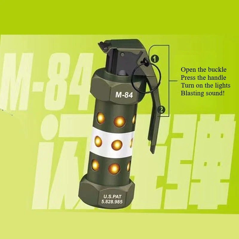 戦術的な M84 ダミー手榴弾モデル ストロボ LED サバ - Outdoor Camping Essential Gear のレビューと価格