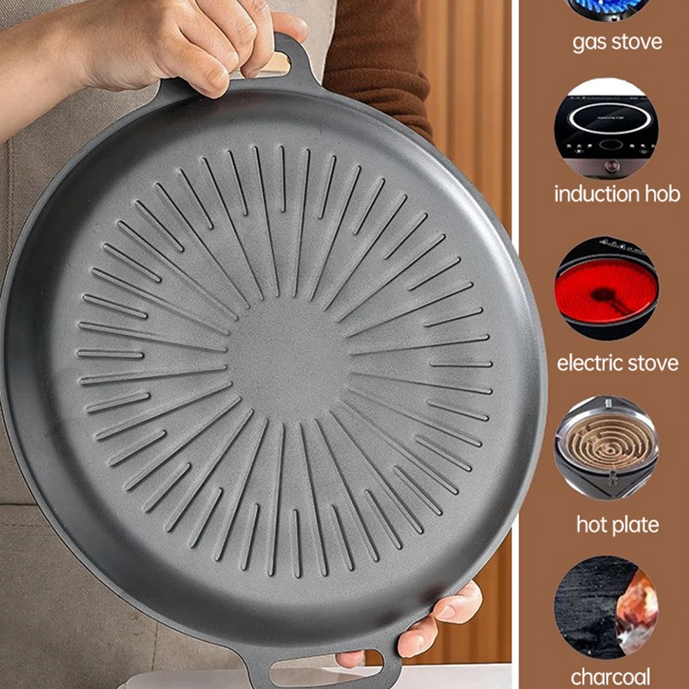 34 センチメートル屋外バーベキューグリルパンノンスティック - Kitchen Outdoor Camping のレビューと価格