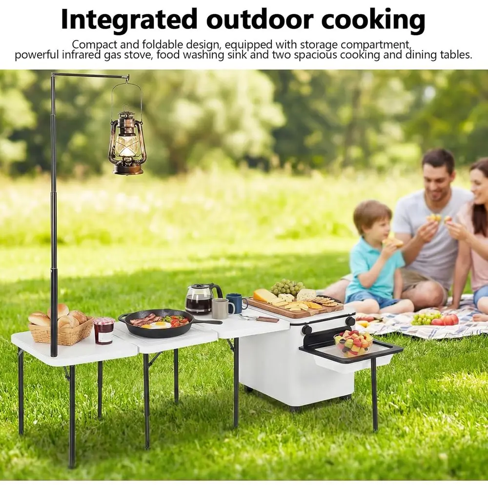 持ち運び可能な折りたたみ式キャンプキッチンステーション（ホイ - Kitchen Outdoor Camping のレビューと価格