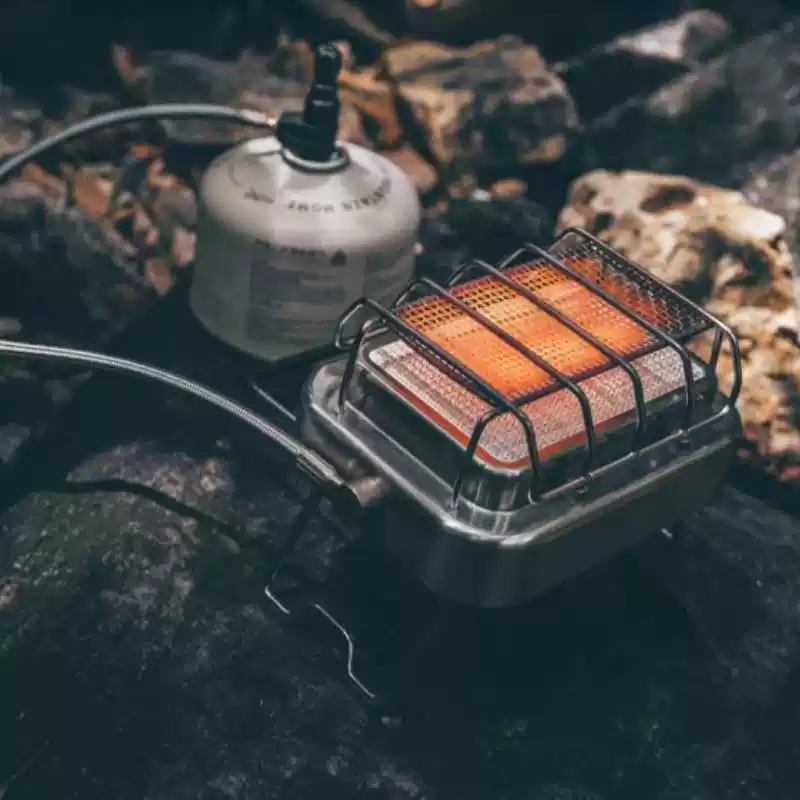 ポータブル2in1キャンプ用ヒーター＆ストーブ、アウトドアガ - Outdoor Camping Gas Stove のレビューと価格