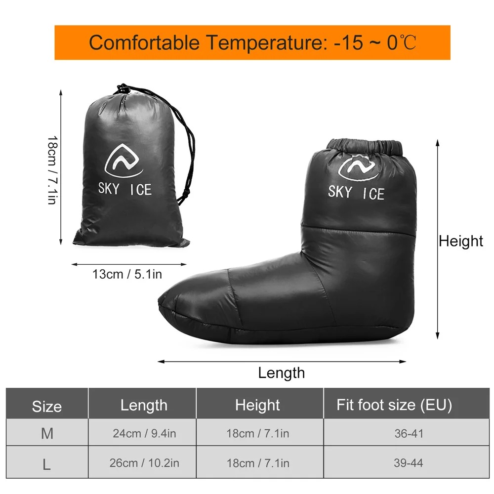 冬用保温ダウンキャンプ用スリーピングブーツ寝袋スリッパブーテ - Outdoor Camping Slippers のレビューと価格