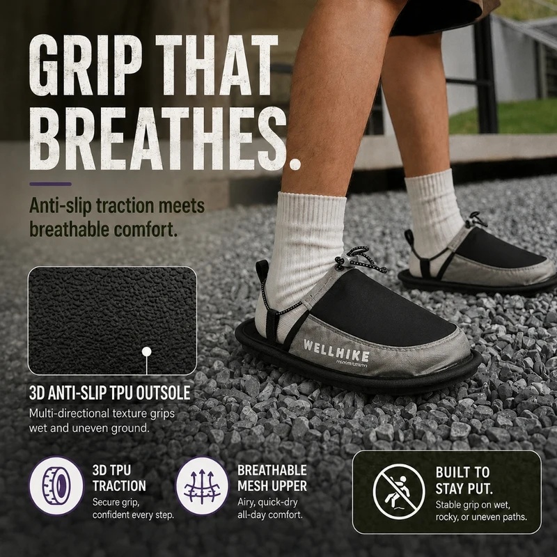 速乾性キャンプスリッパ、ウェーディングスリッパ、折りたたみ式 - Outdoor Camping Slippers のレビューと価格
