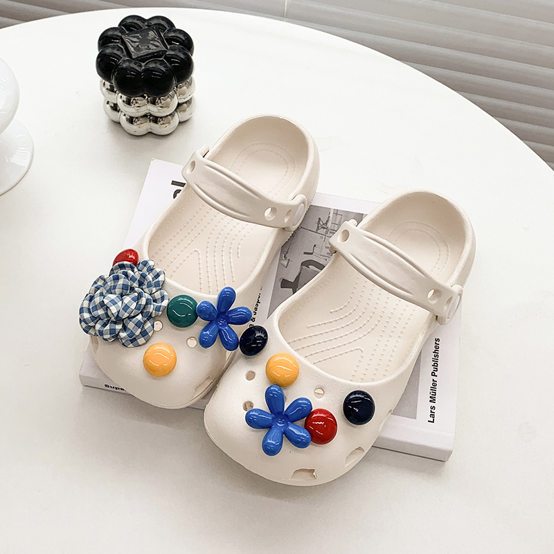 女の子用の装飾的なメリージェーンホールシューズ、軽量で通気性 - Outdoor Camping Slippers のレビューと価格
