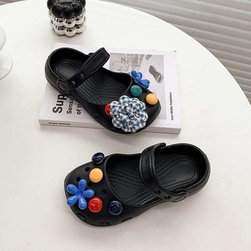 女の子用の装飾的なメリージェーンホールシューズ、軽量で通気性 - Outdoor Camping Slippers のレビューと価格