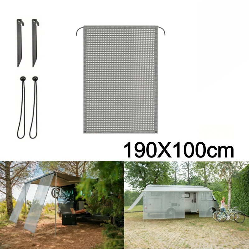 RVオーニングフロントサンシェードスクリーンビューブロッカー - Outdoor Camping Awning のレビューと価格