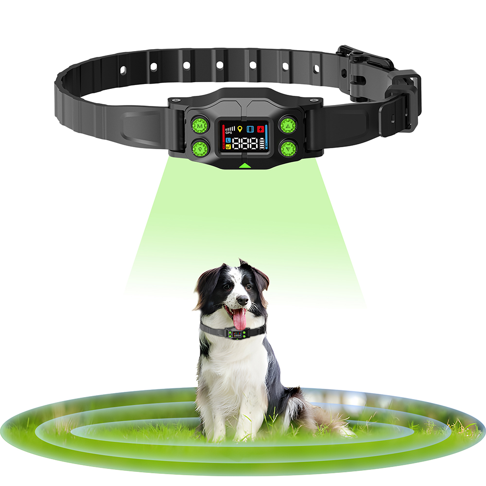 GPSワイヤレス犬用フェンスシステム電気ショックカラーIPX - Outdoor Camping Dog Fence のレビューと価格