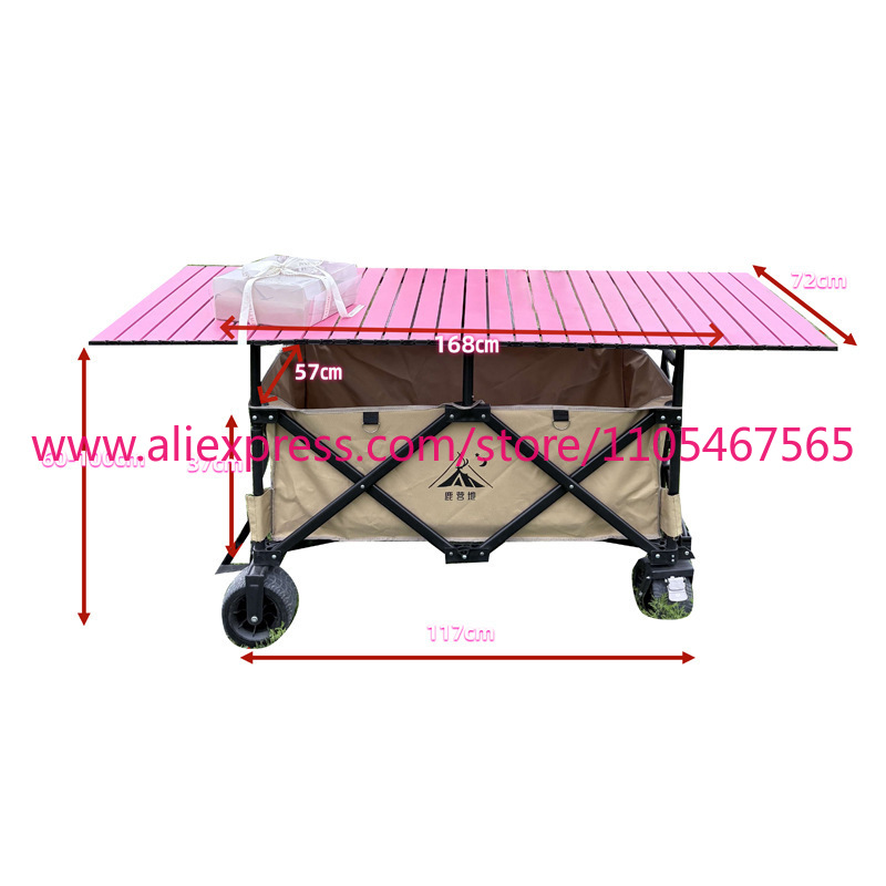 1個入りキャンピングカースタンド大型折りたたみ式トロリー屋外 - Outdoor Camping Table のレビューと価格