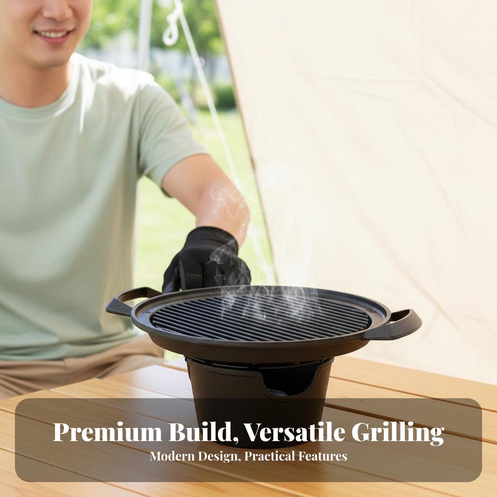 アウトドアグリル ミニ卓上BBQ 電気ノンスティックパン 韓 - Outdoor Camping Bbq のレビューと価格