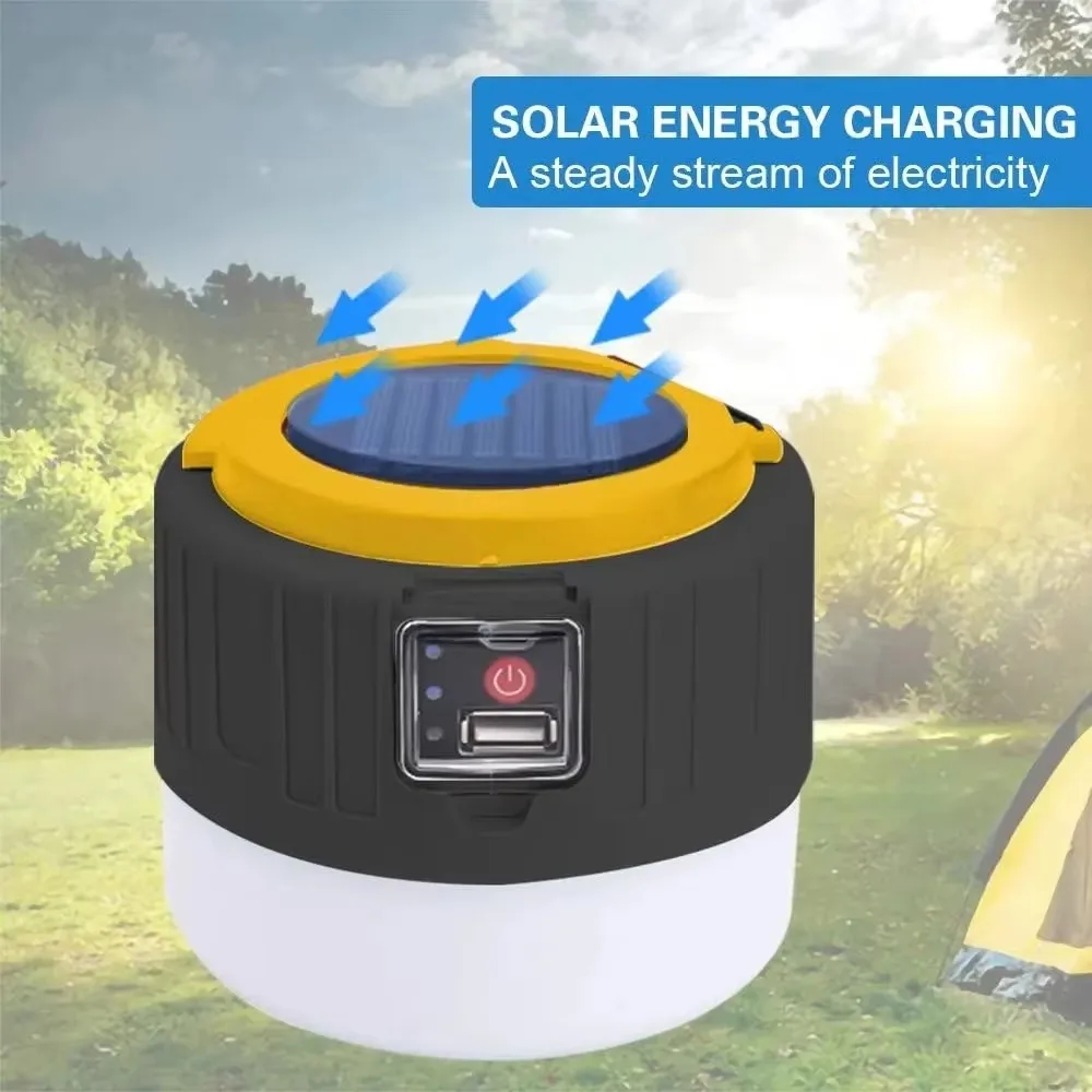 ソーラーキャンプランタン 充電式LEDポータブルワークライト - Camping Solar Lantern のレビューと価格