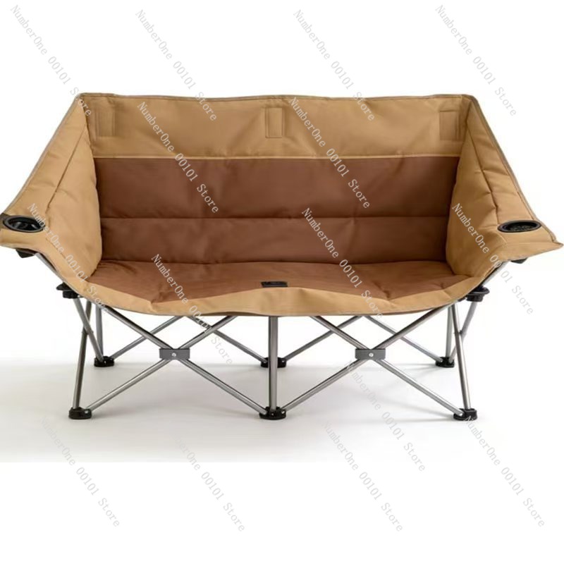 ポータブル屋外折りたたみダブルキャンプチェアパッド入り2人掛 - Outdoor Camping Chairs Folding のレビューと価格