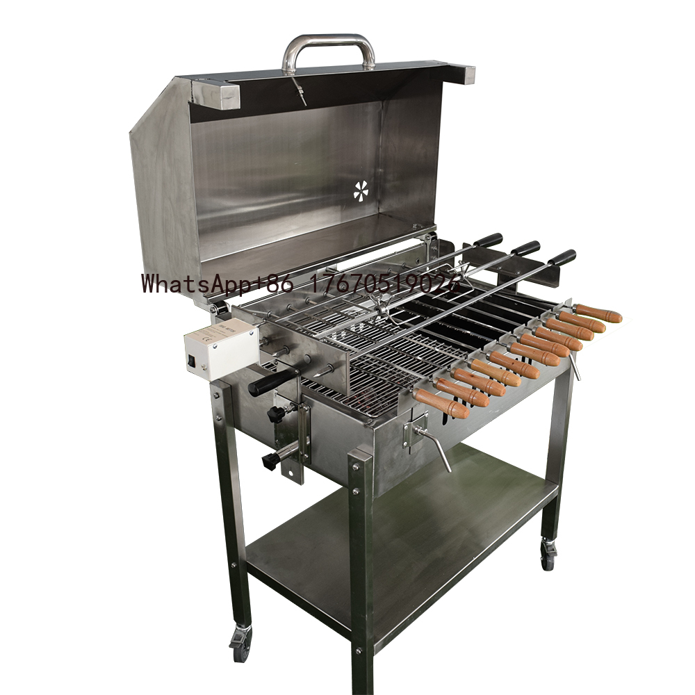 モダンな屋外用大型炭火キプロス風フクーロティサリーバーベキュ - Outdoor Camping Bbq のレビューと価格