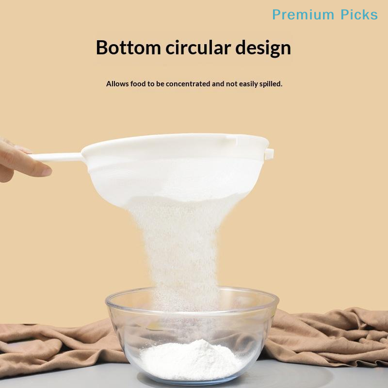 携帯用ハンドヘルドプラスチック製粉ふるい、再利用可能な細かい - Kitchen Outdoor Camping のレビューと価格