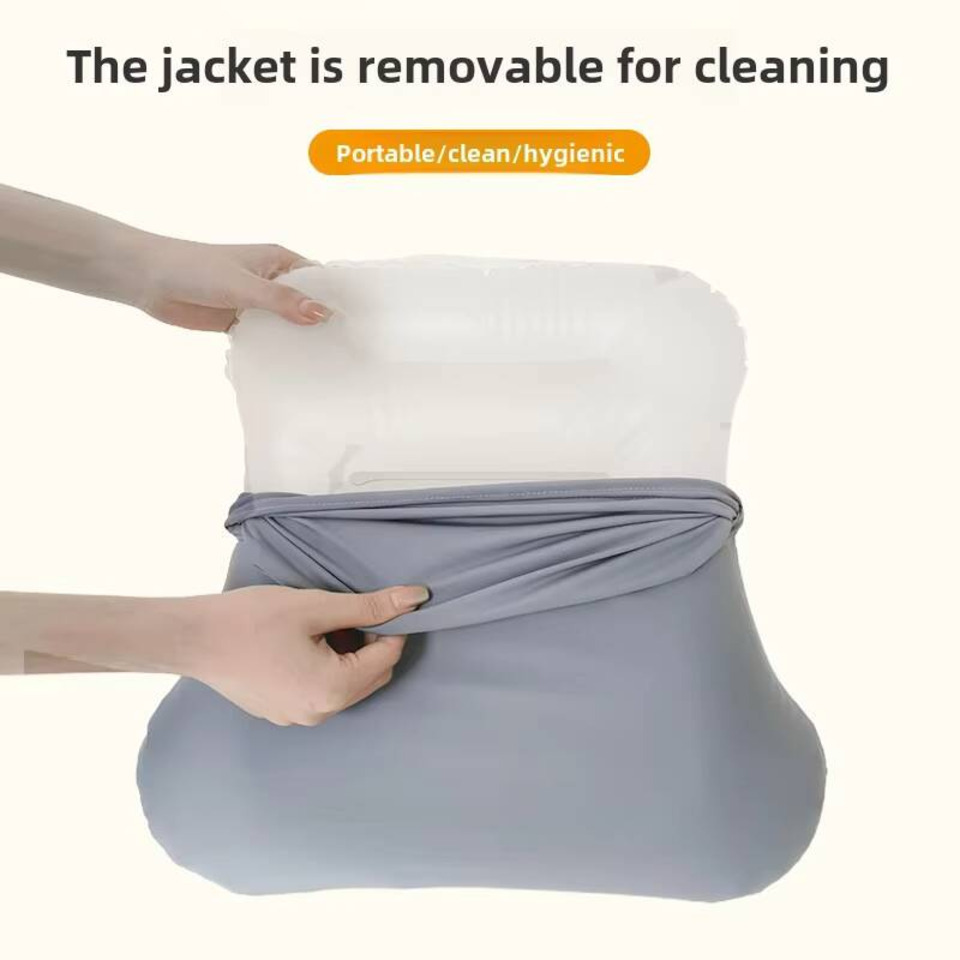 インフレータブルランバーサポート枕爆破旅行クッション腰痛オフ - Camp Pillow Compressible のレビューと価格