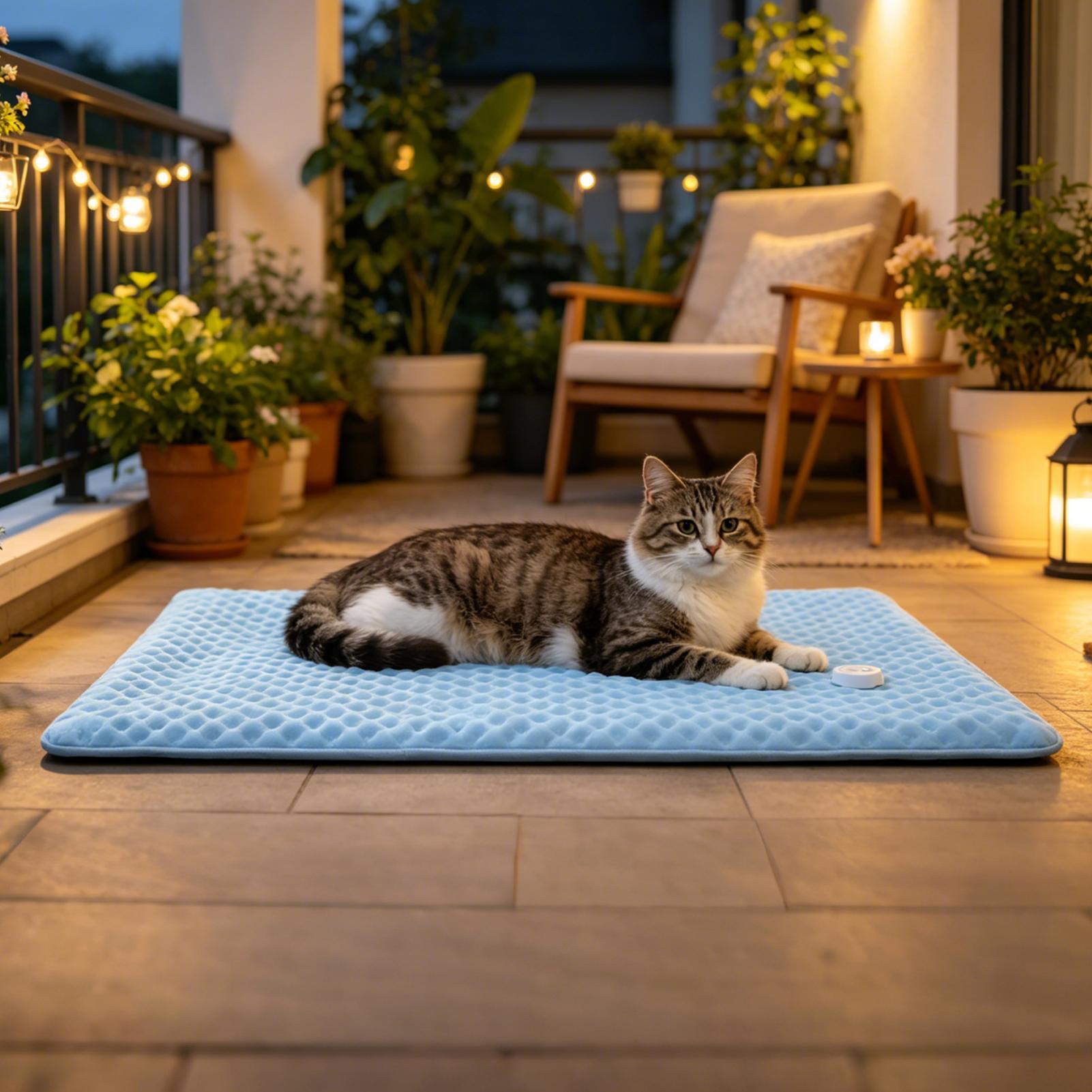 洗えるアイスシルクペット冷却マット 快適な夏用冷却クッション - Outdoor Camping Dog Fence のレビューと価格