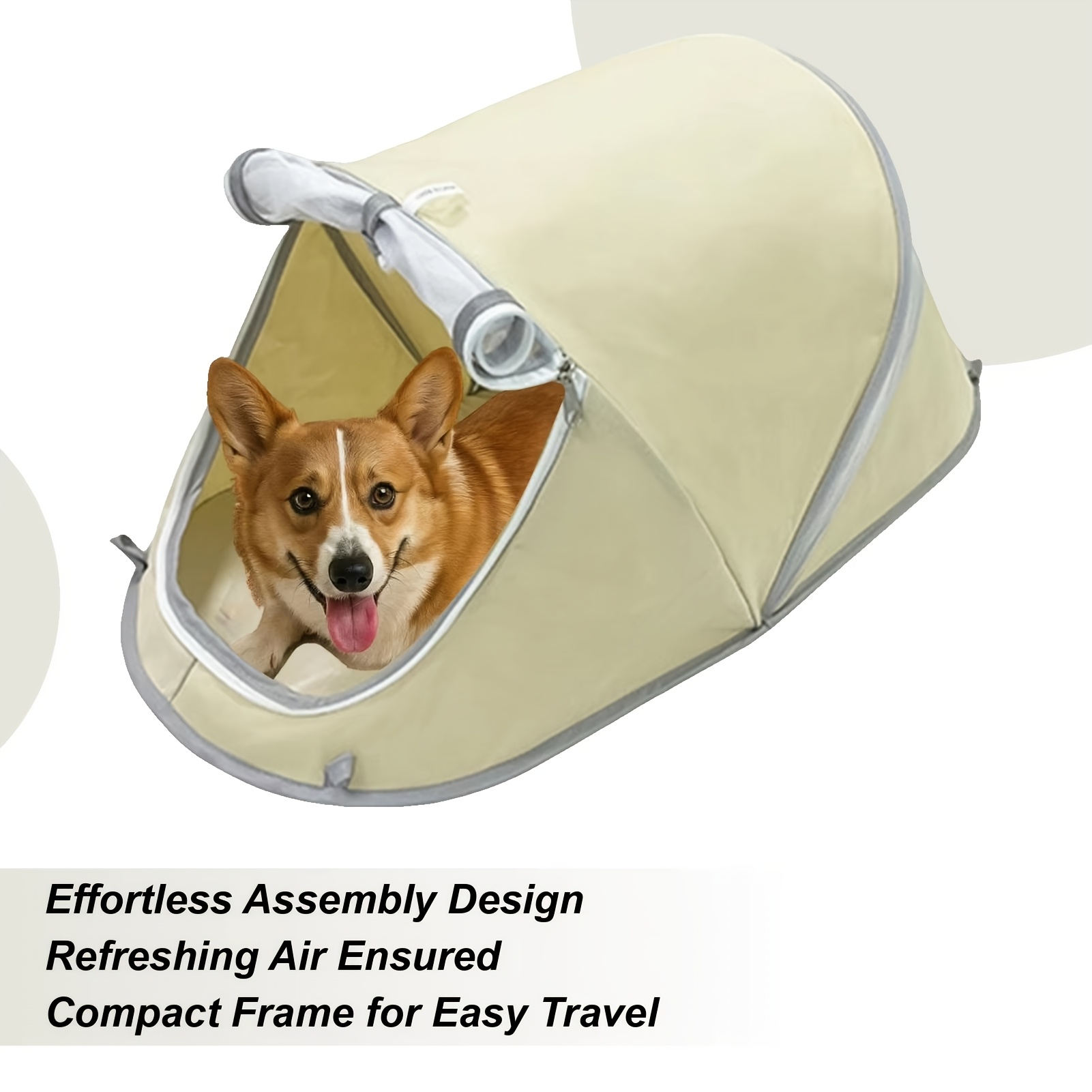 折りたたみ式ペットテント 携帯用犬猫ハウス 軽量屋内外兼用キ - Outdoor Camping Dog Kennel のレビューと価格