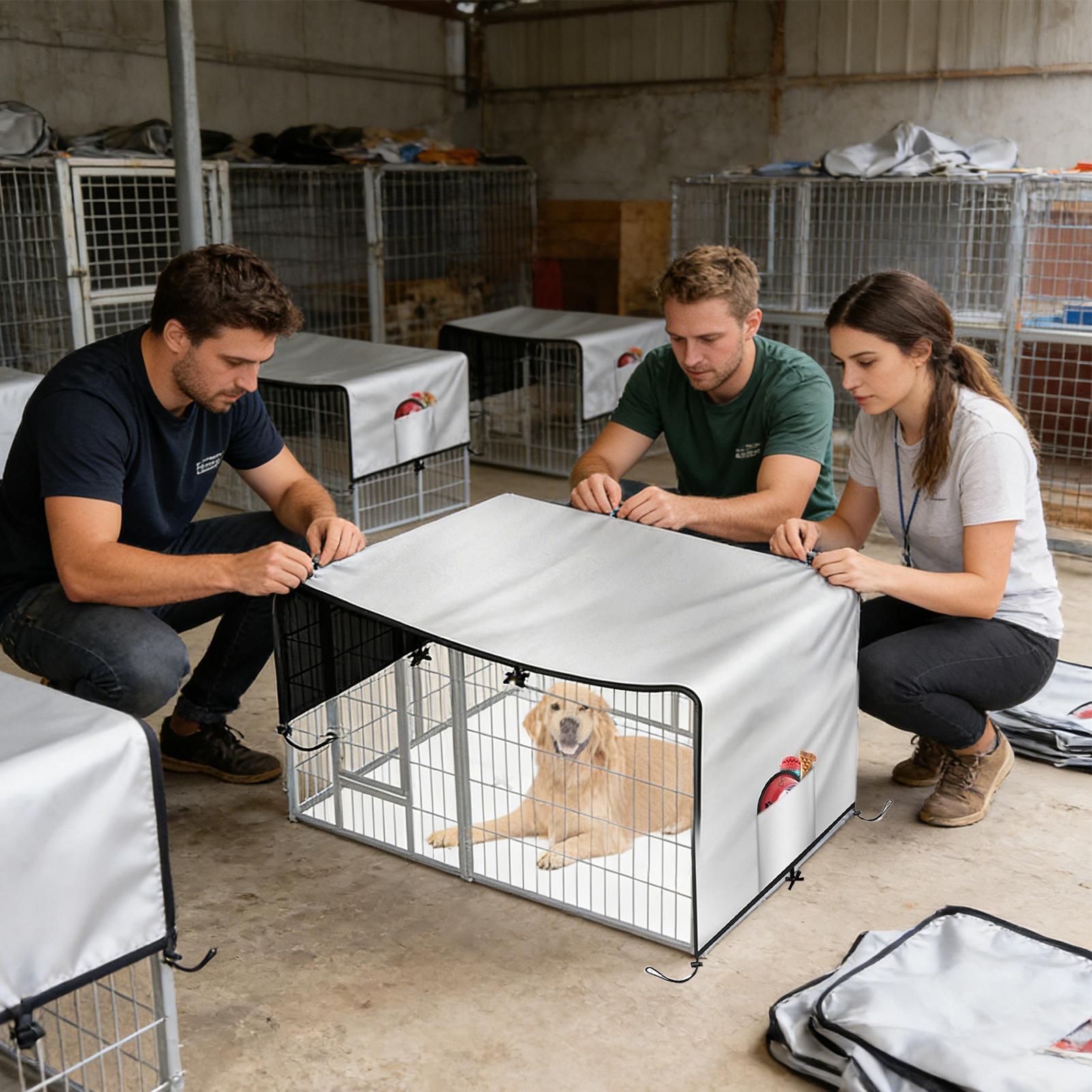 犬小屋カバー 210D オックスフォード プライバシー エン - Outdoor Camping Dog Kennel のレビューと価格
