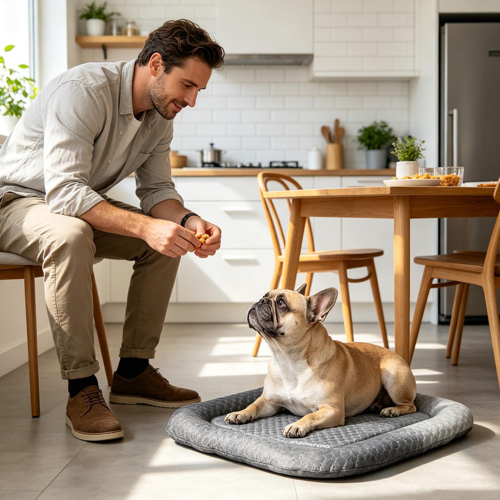犬用冷却マット ポータブル滑り止めケネルパッド 猫用冷却マッ - Outdoor Camping Dog Kennel のレビューと価格
