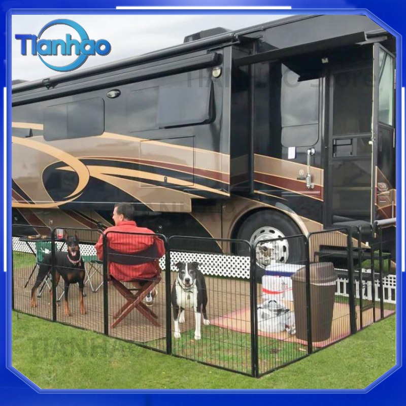ペット用プレイヤード、犬用フェンス、屋内外兼用、キャンプ用、 - Outdoor Camping Dog Fence のレビューと価格