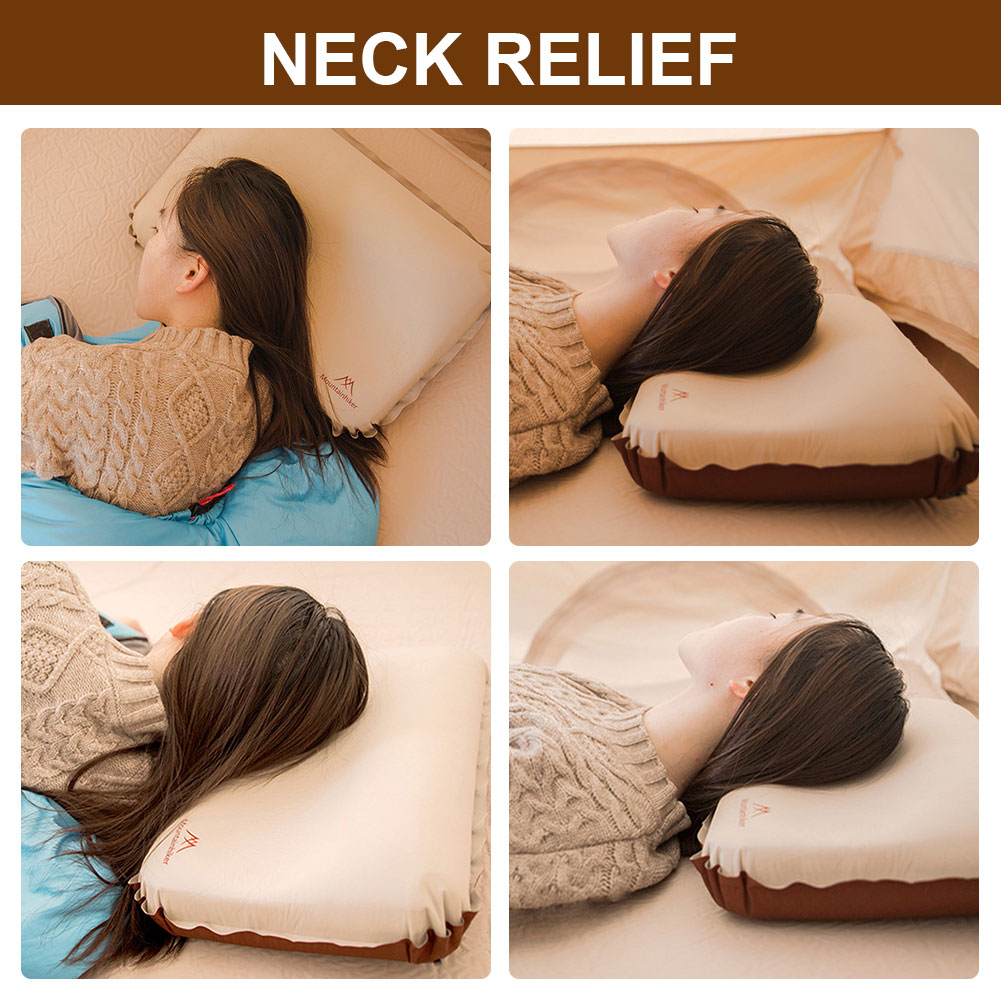 超軽量インフレータブル枕ネックプロテクトアウトドア睡眠枕人間 - Camp Pillow Compressible のレビューと価格