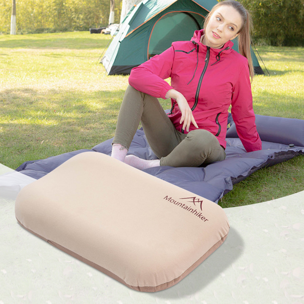 超軽量インフレータブル枕ネックプロテクトアウトドア睡眠枕人間 - Camp Pillow Compressible のレビューと価格