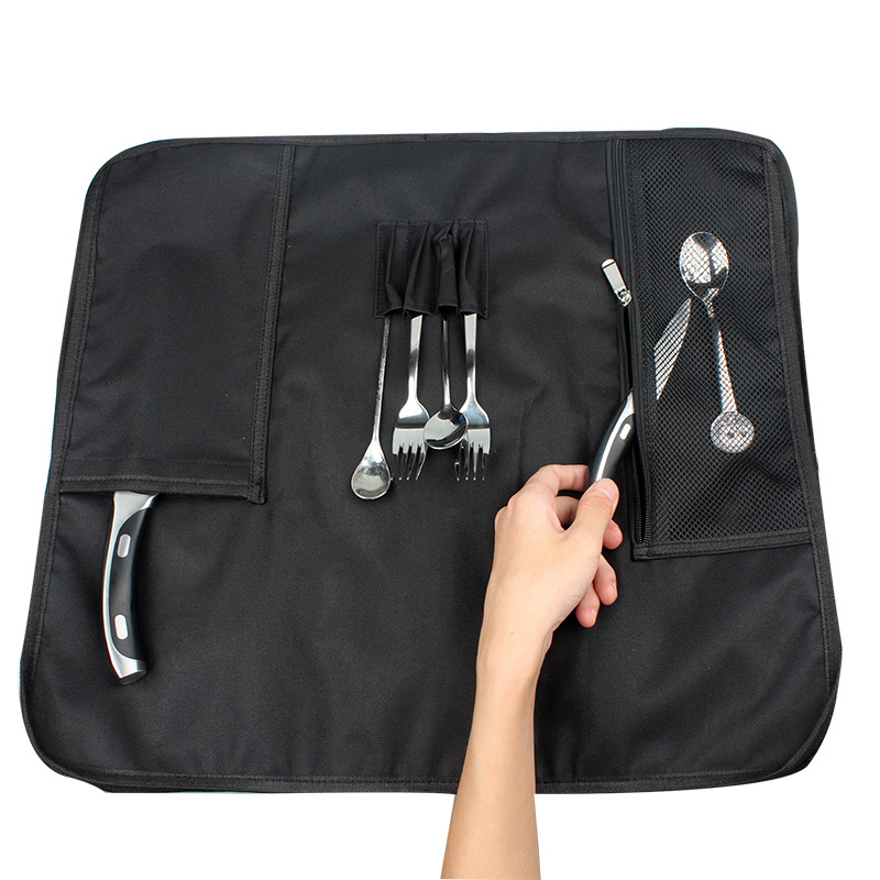 ポータブルナイフロールバッグオックスフォード複数のポケットキ - Kitchen Outdoor Camping のレビューと価格