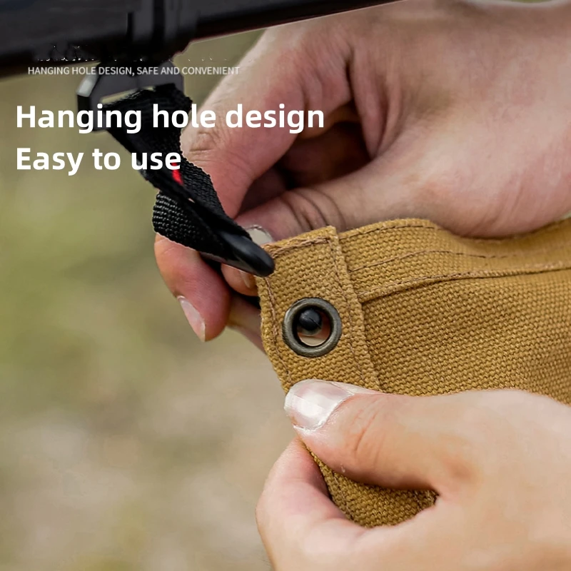 屋外用キャンバス製食器オーガナイザー 壁掛けペーパータオルオ - Outdoor Camping Wallpaper のレビューと価格