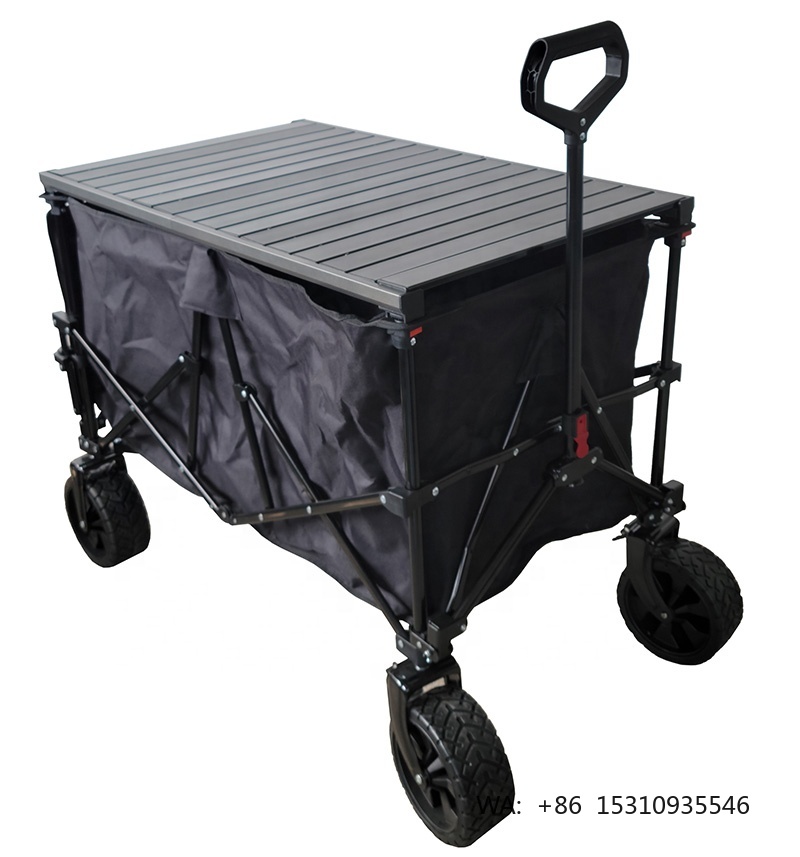 ODM卸売折りたたみ式ワゴン、調節可能なテーブル付き、220 - Outdoor Camping Table のレビューと価格