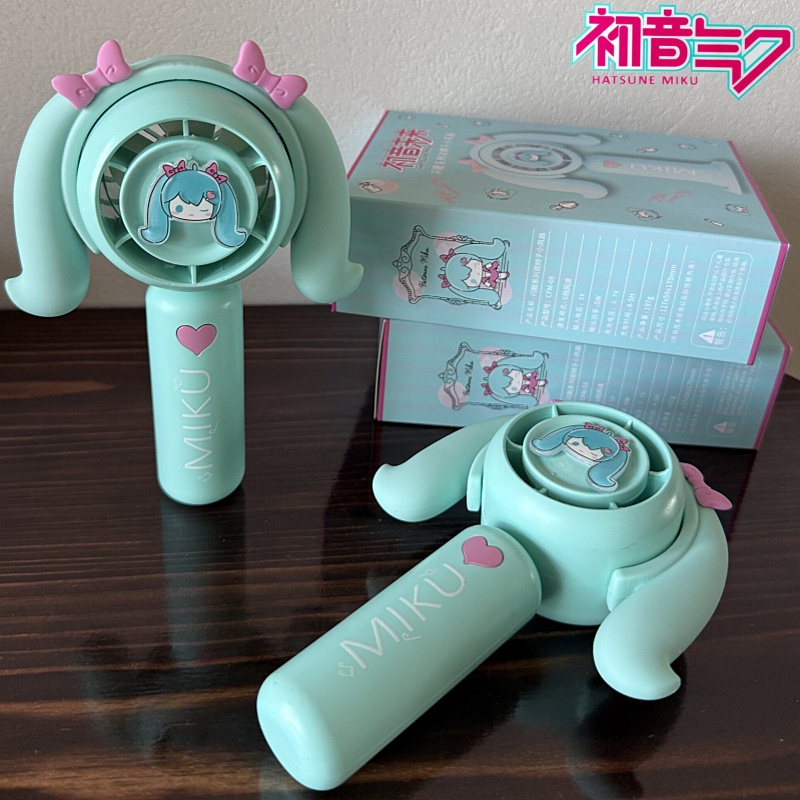 初音ミクミニハンドヘルドファン冷却ファン家庭用オフィス旅行ア - Outdoor Camping Movies のレビューと価格