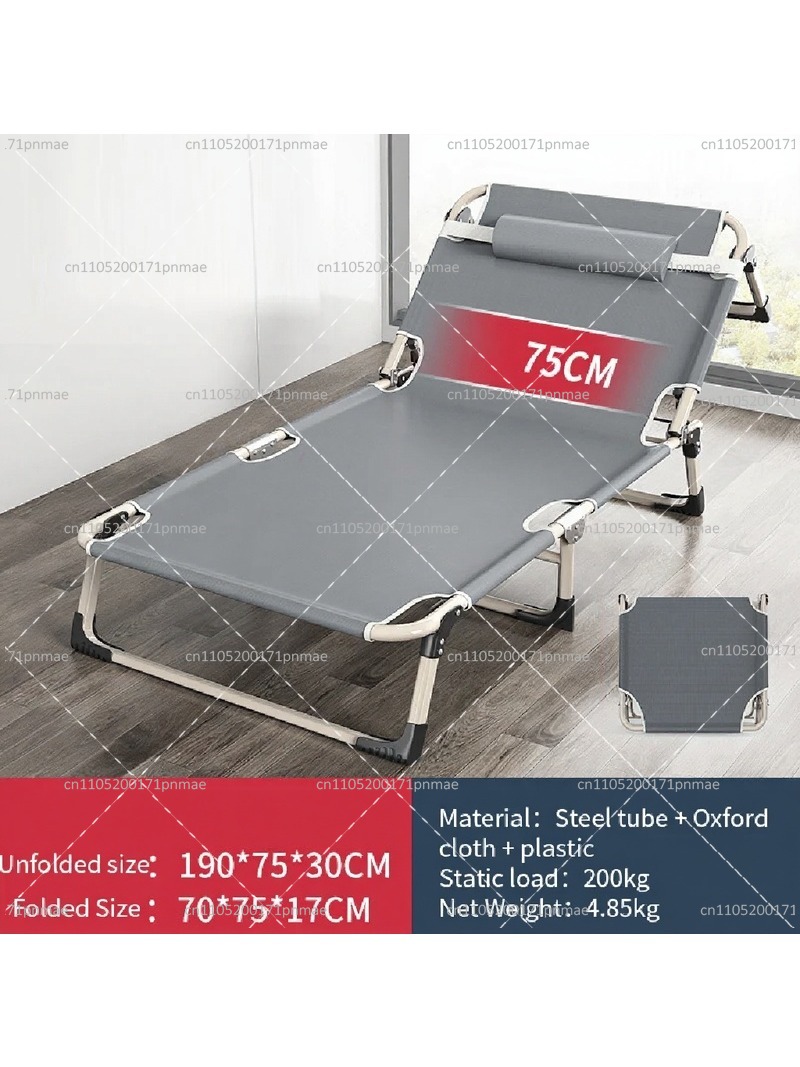 金属製折りたたみシングルベッド モダンオフィス用ポータブルベ - Outdoor Camping Chairs Folding のレビューと価格