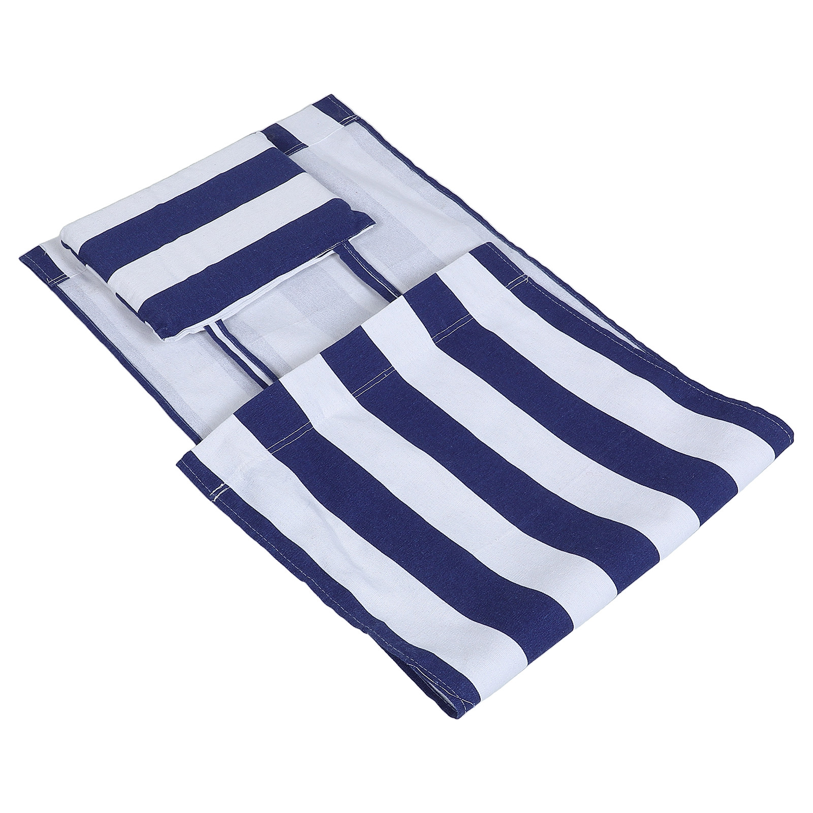 折りたたみビーチチェア交換用生地：青いストライプのラウンジチ - Outdoor Camping Chairs Folding のレビューと価格