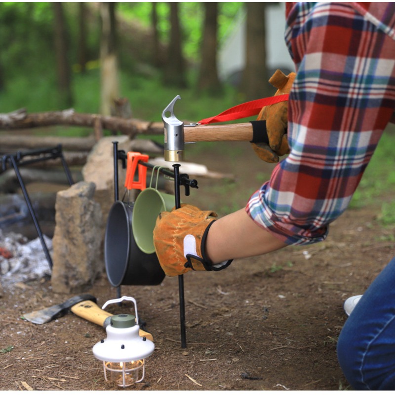 屋外BBQグリル用耐熱・難燃性グローブ 牛革製高温耐性溶接グ - Outdoor Camping Bbq のレビューと価格