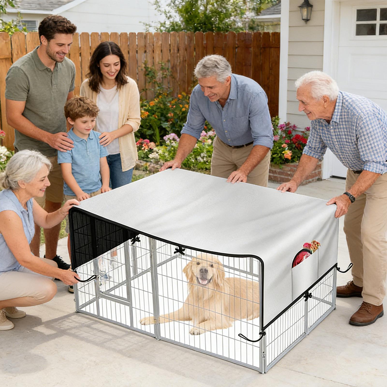 クレートカバー 210D オックスフォード ペット用囲い タ - Outdoor Camping Dog Kennel のレビューと価格