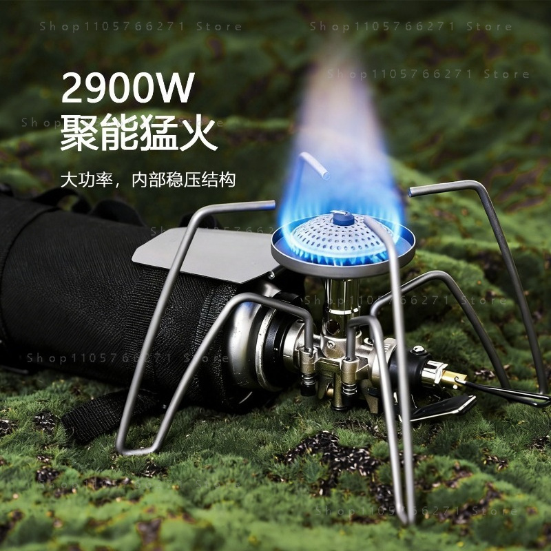マイクロレギュレーター付きスパイダーストーブ、純チタン製ポー - Outdoor Camping Gas Stove のレビューと価格