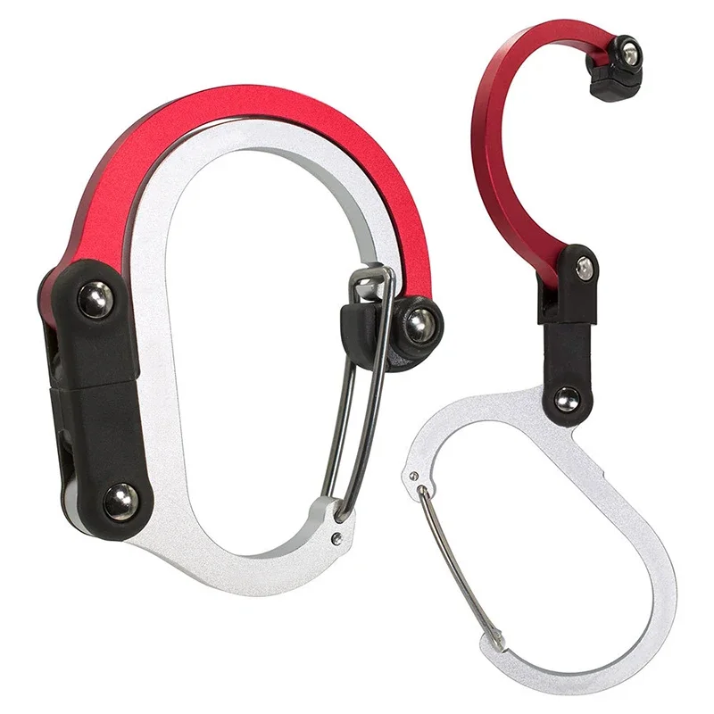 多機能ハイブリッドギアクリップカラビナ 360 度回転フック - Outdoor Camping Essential Gear のレビューと価格