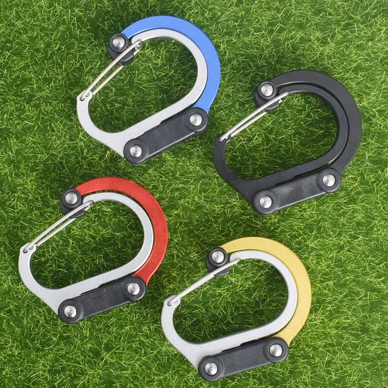 多機能ハイブリッドギアクリップカラビナ 360 度回転フック - Outdoor Camping Essential Gear のレビューと価格