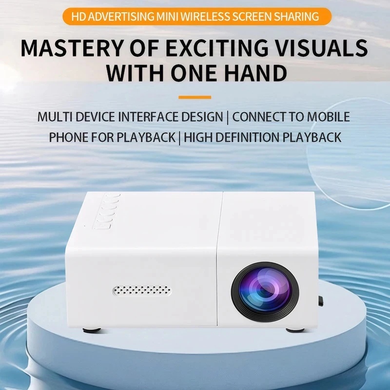 1080P LEDミニプロジェクター リモコン付き 4K H - Outdoor Camping Movies のレビューと価格