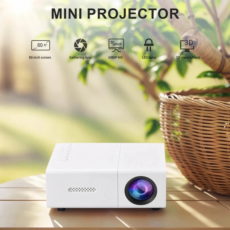 1080P LEDミニプロジェクター リモコン付き 4K H - Outdoor Camping Movies のレビューと価格