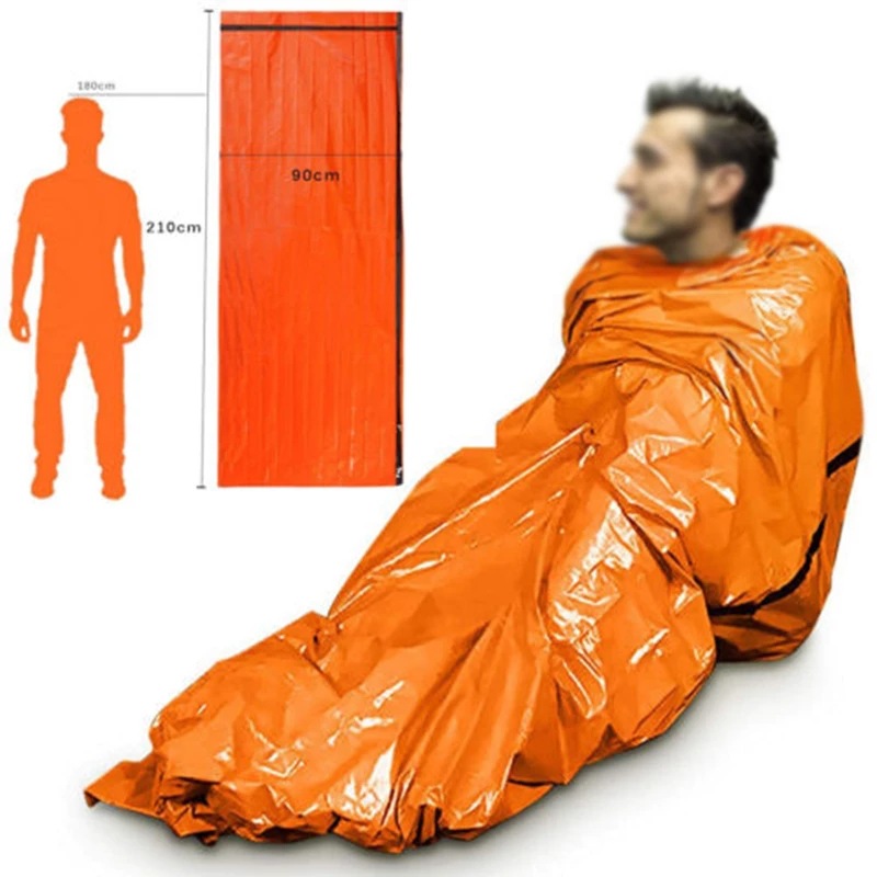 ポータブル防水緊急サバイバル寝袋屋外 EDC キャンプギアサ - Outdoor Camping Essential Gear のレビューと価格